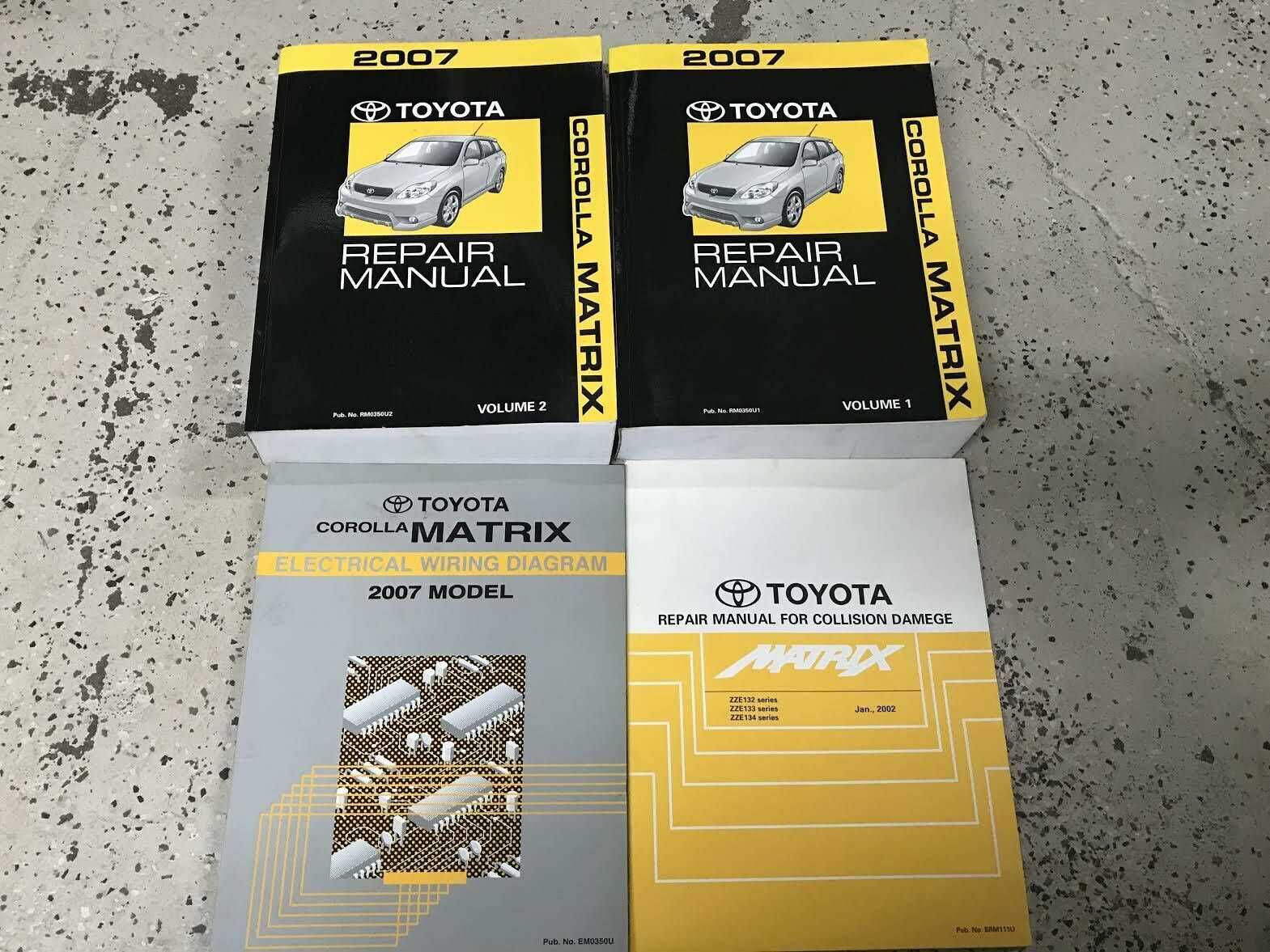 toyota corolla 2007 repair manual