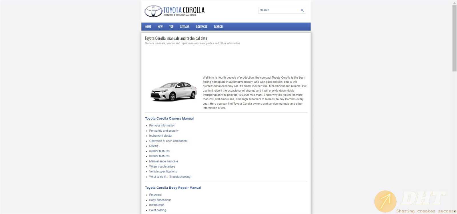 toyota corolla 2012 repair manual