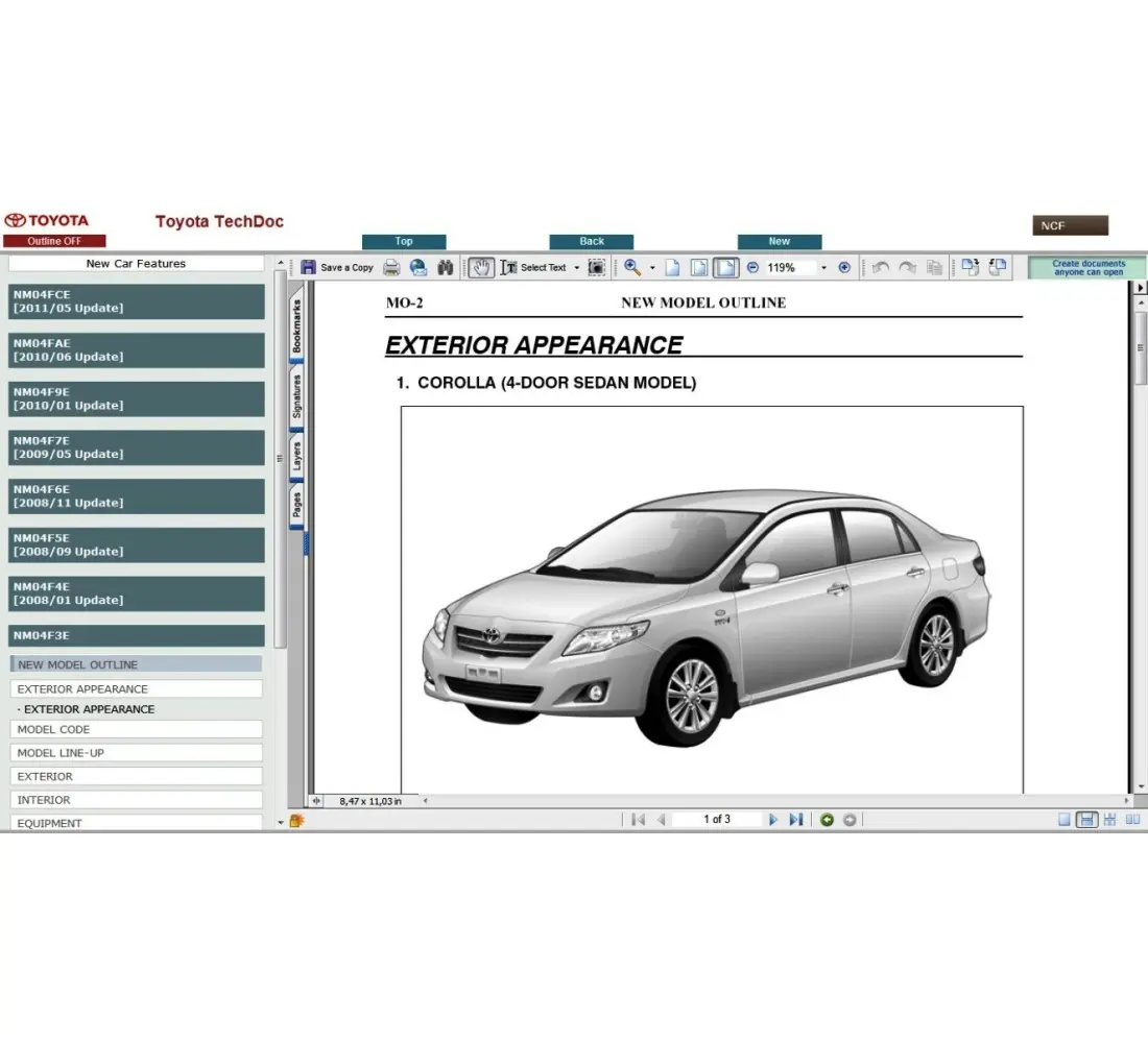 toyota corolla 2012 repair manual