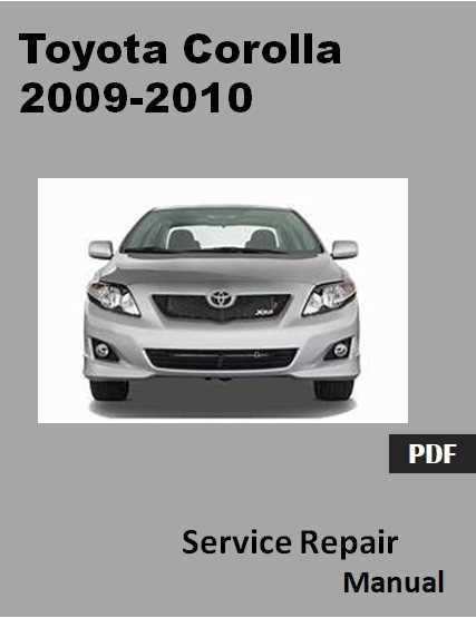 toyota corolla body repair manual