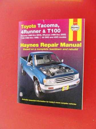 toyota pickup repair manual