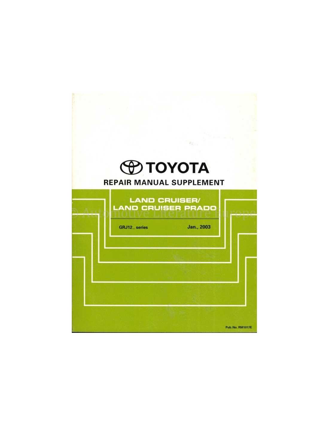 toyota prado repair manual