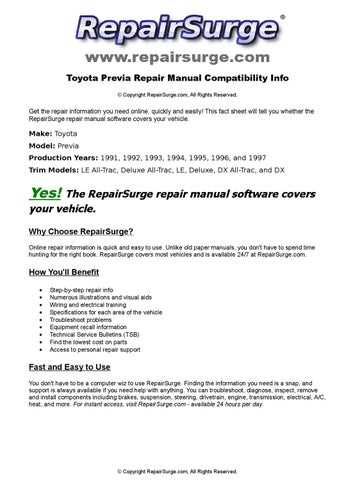 toyota repair manual software