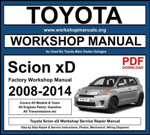 toyota scion repair manual