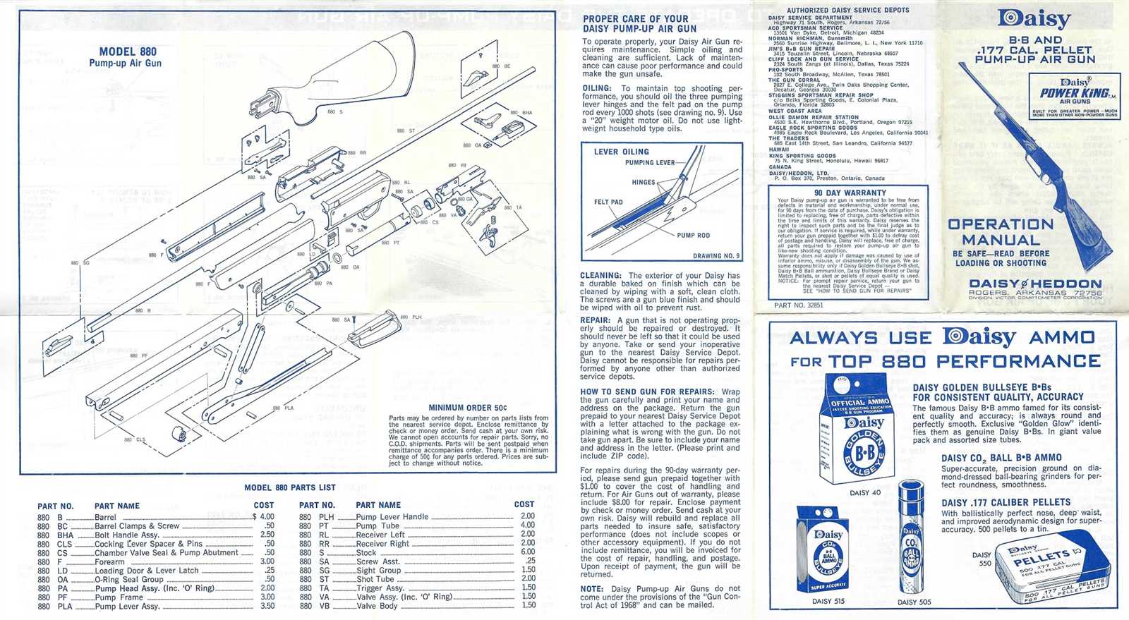 daisy bb gun repair manual