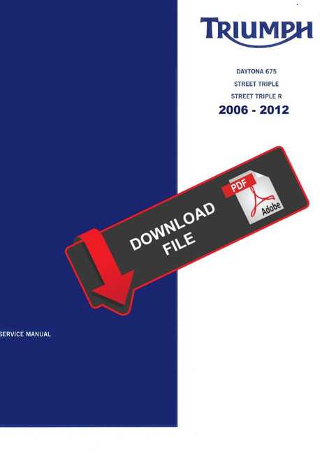 triumph speed triple repair manual
