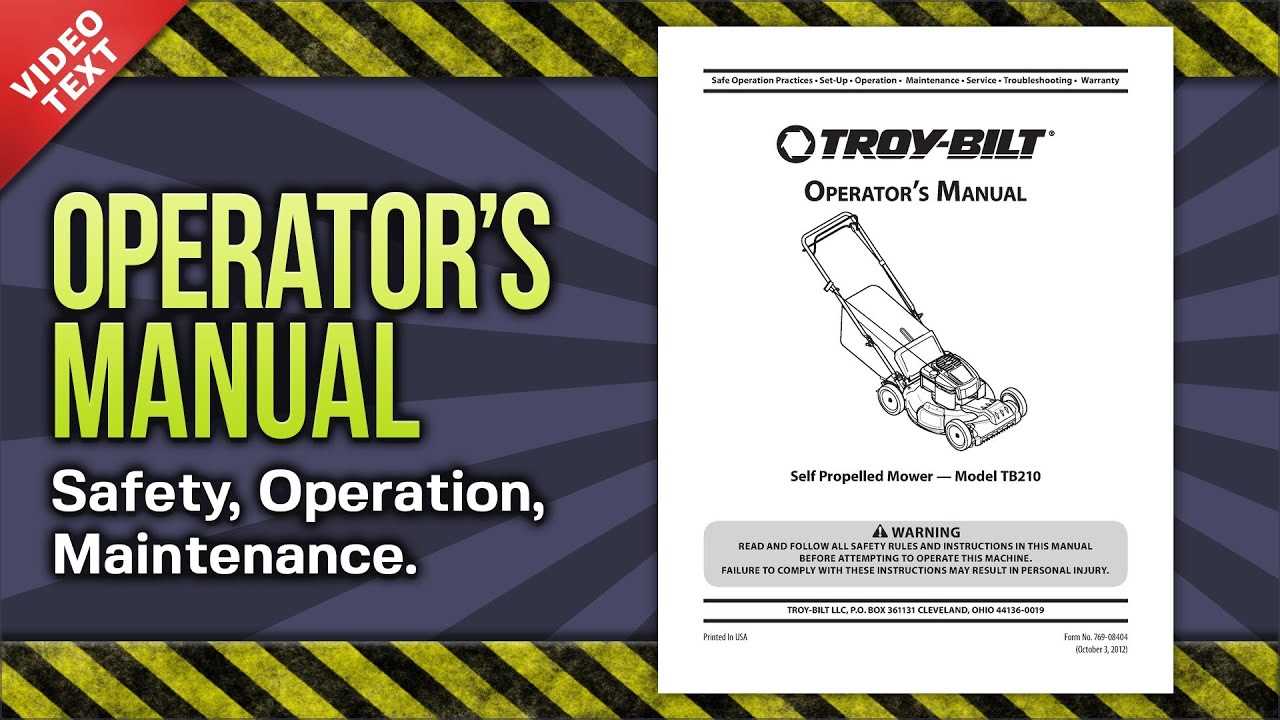 troy bilt lawn mower repair manual