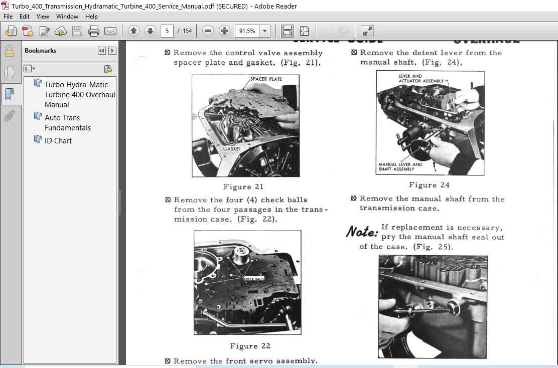 turbo 400 transmission repair manual