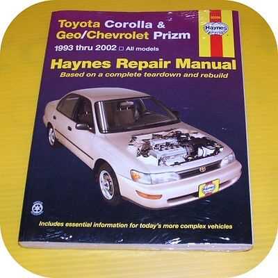 1993 toyota corolla repair manual