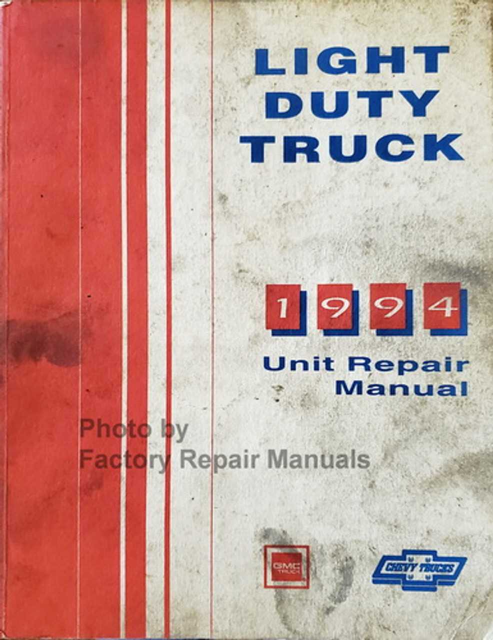 gm truck repair manuals