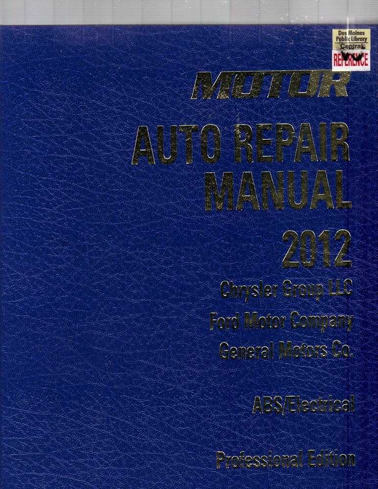 library auto repair manuals