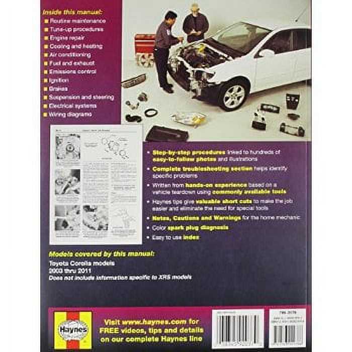 2003 corolla repair manual