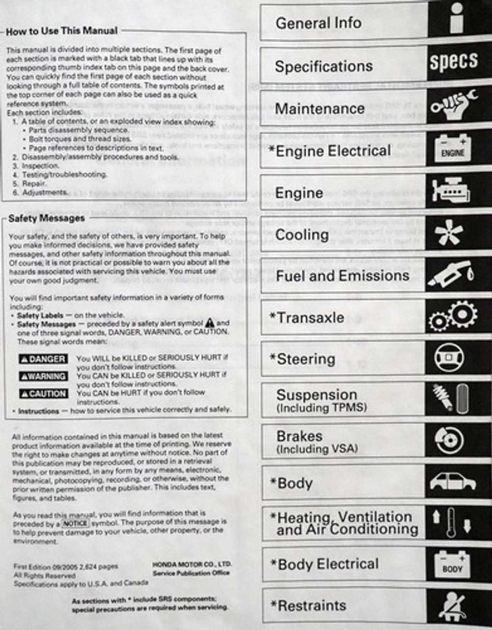 2006 acura tl repair manual