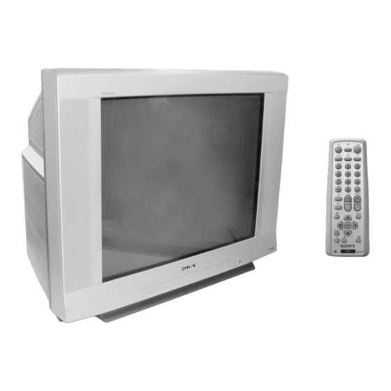 sony trinitron repair manual