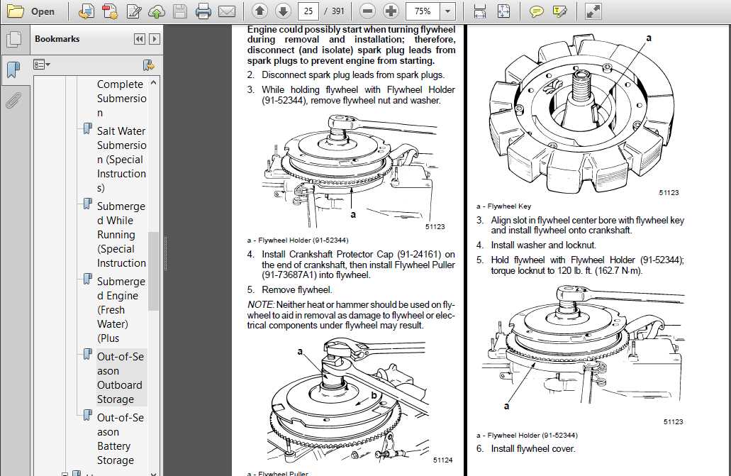 free mercury outboard motor repair manuals