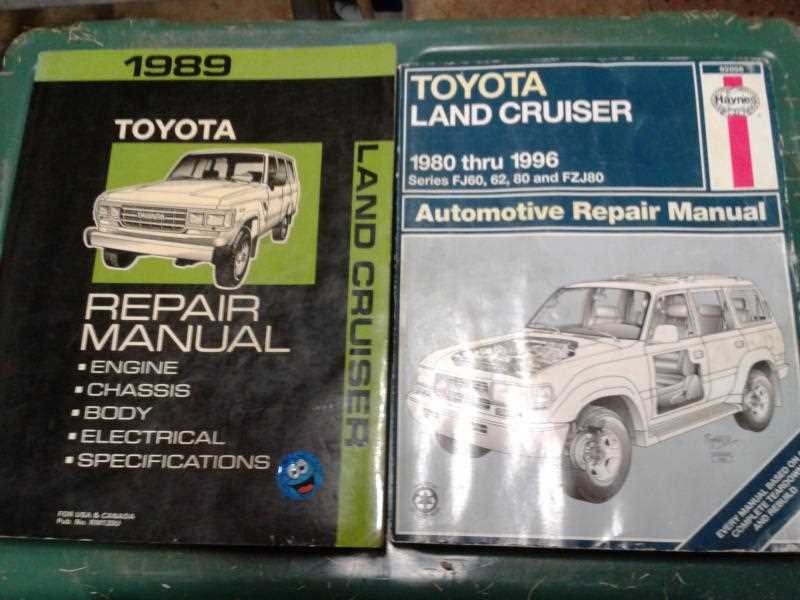 1989 toyota land cruiser repair manual