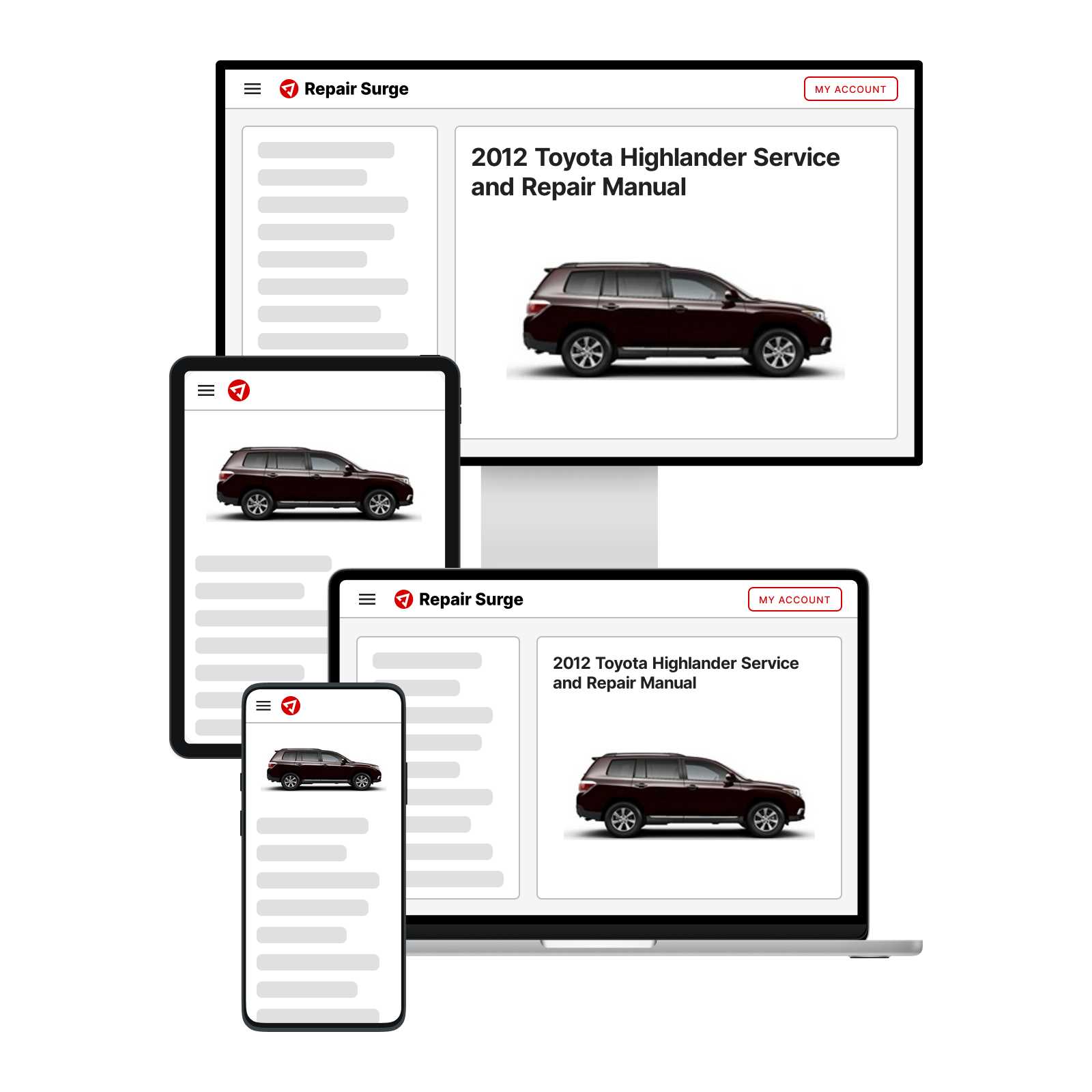 2016 toyota highlander repair manual