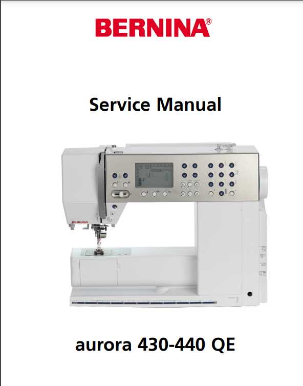 bernina sewing machine repair manual