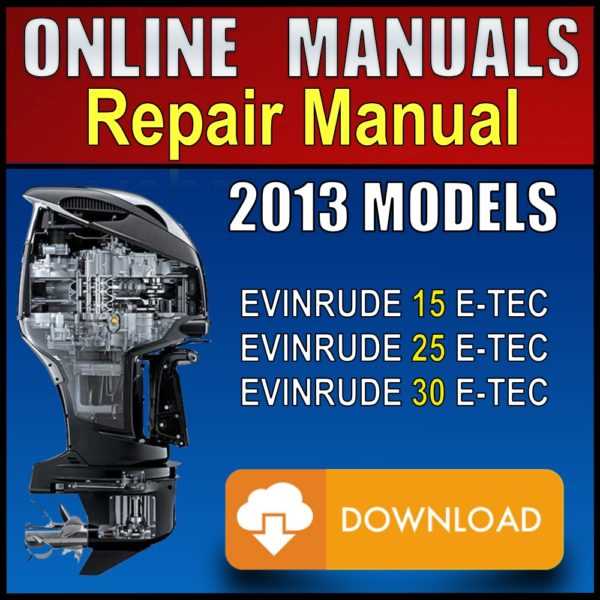 evinrude etec repair manual