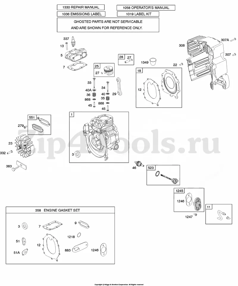 briggs stratton engine repair manual 1330