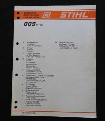 stihl 009l repair manual