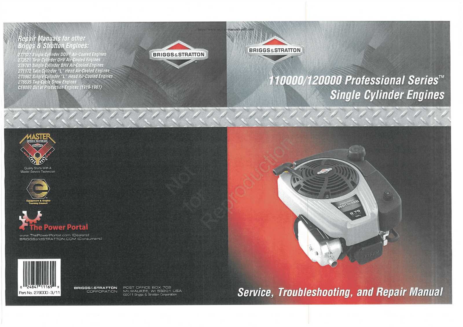 briggs and stratton 21032 repair manual