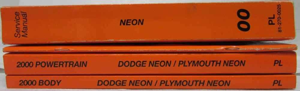 2000 plymouth neon repair manual