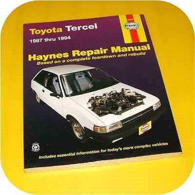 1994 toyota tercel repair manual