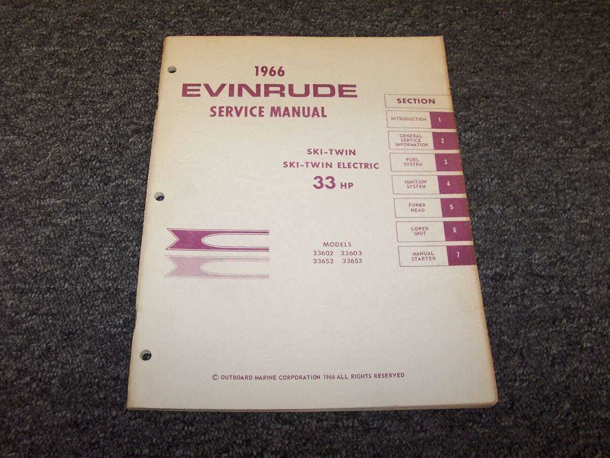 evinrude motor repair manual