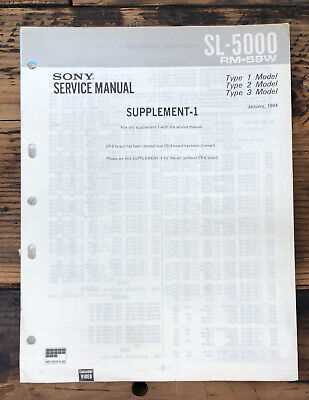 sony vcr repair manual