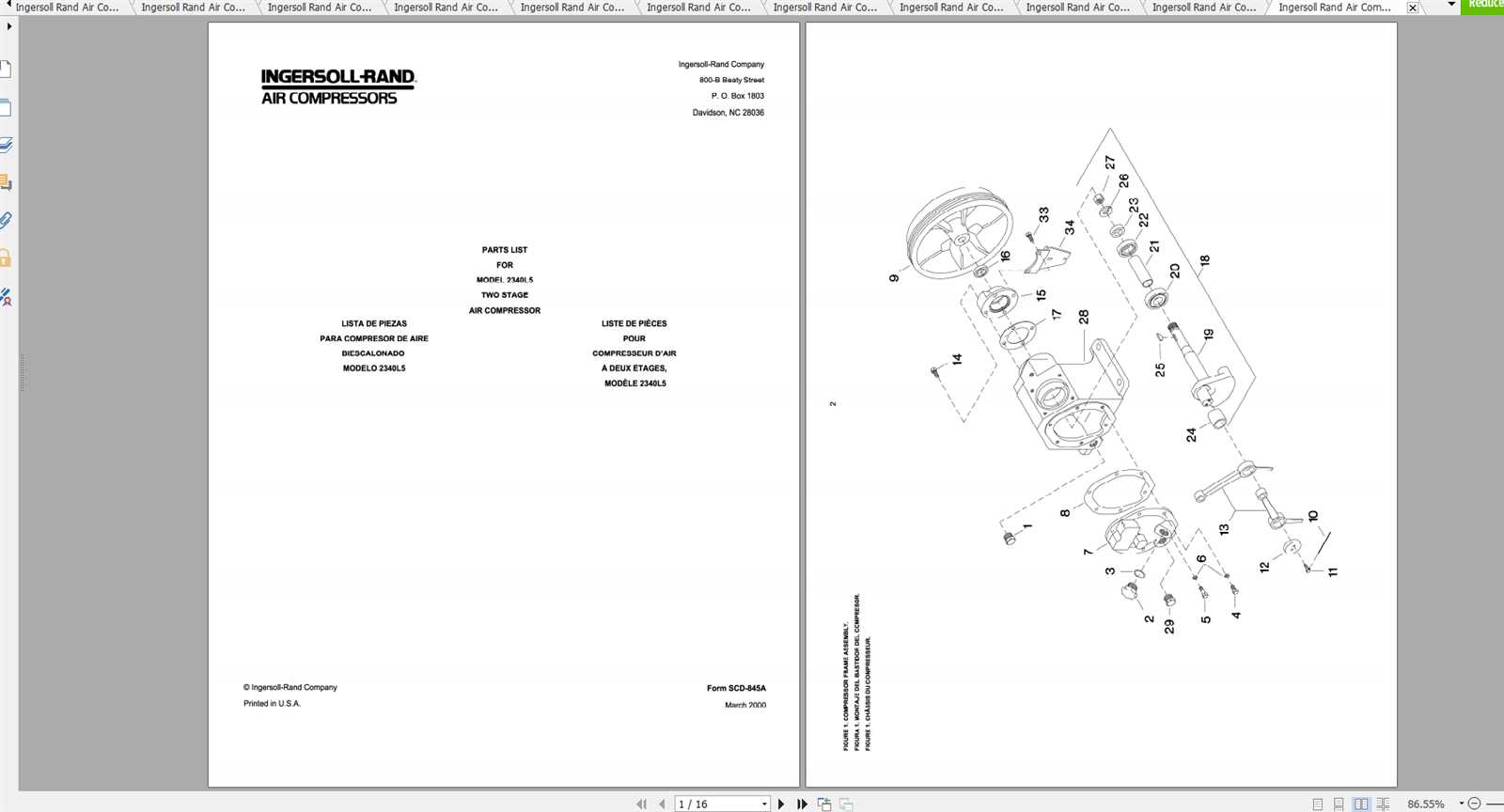 ingersoll rand p185wjd repair manual