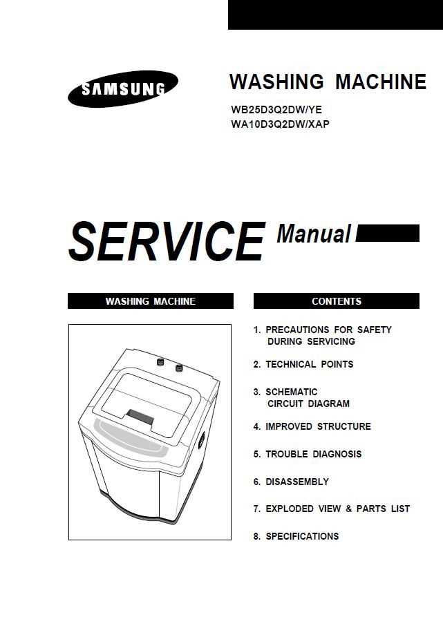 samsung top load washer repair manual