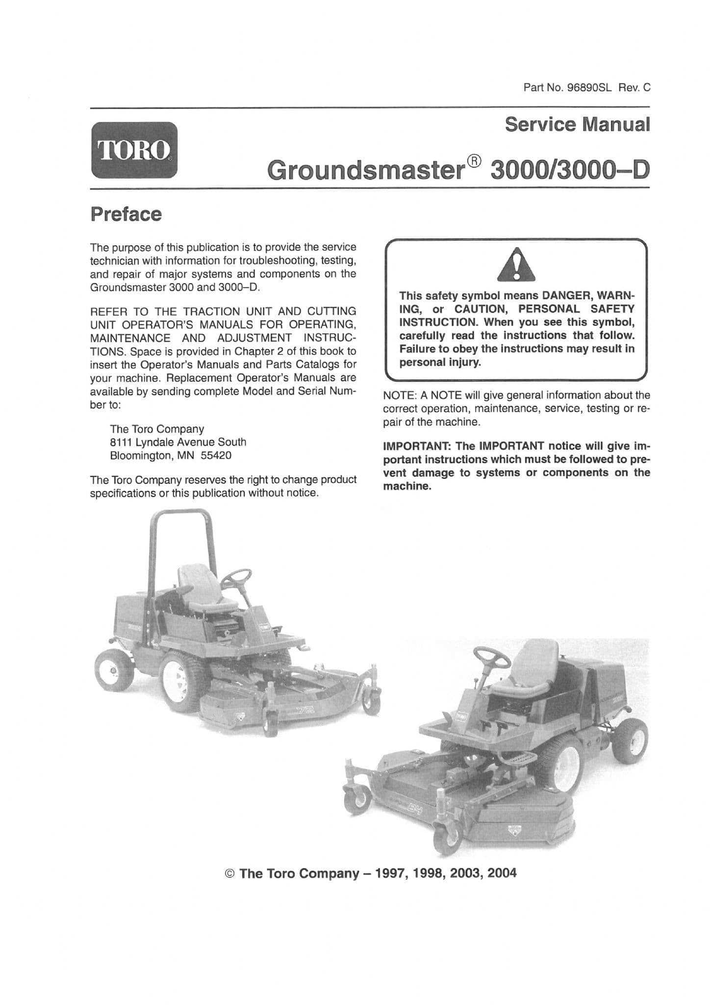 toro zero turn repair manual