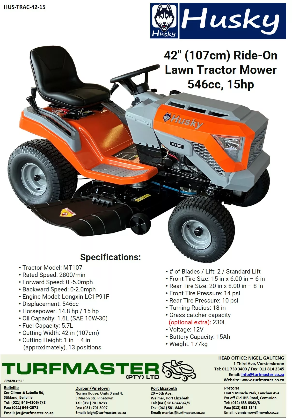 huskee riding mower repair manual