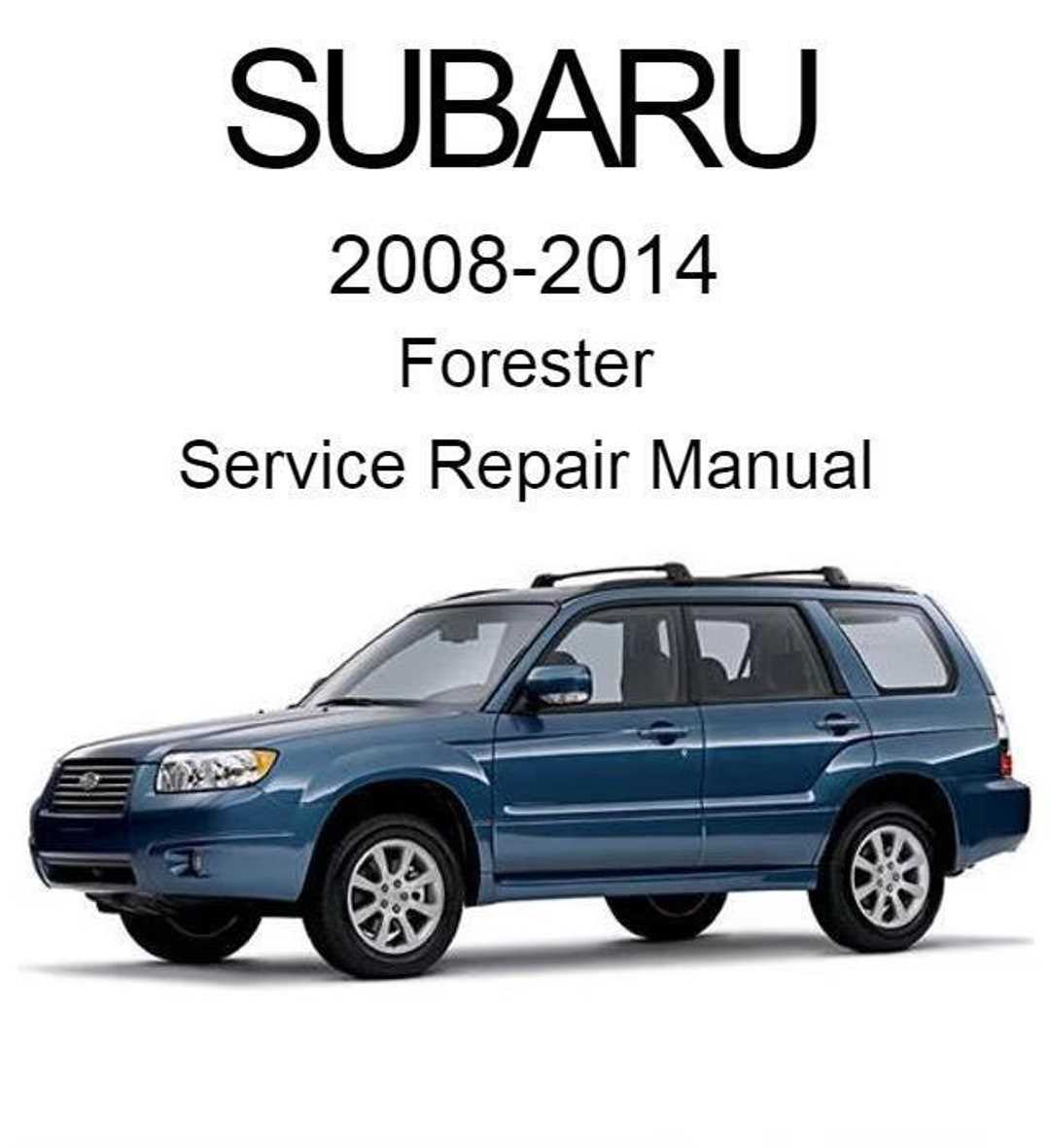 2008 subaru forester repair manual