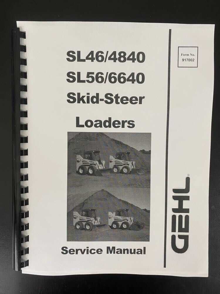 gehl skid steer repair manual