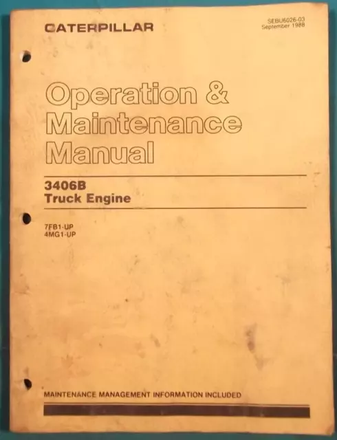 3406b cat engine repair manual