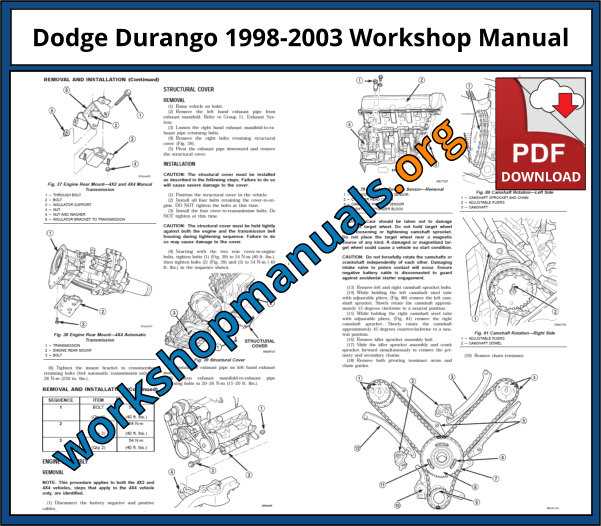 1998 dodge durango repair manual