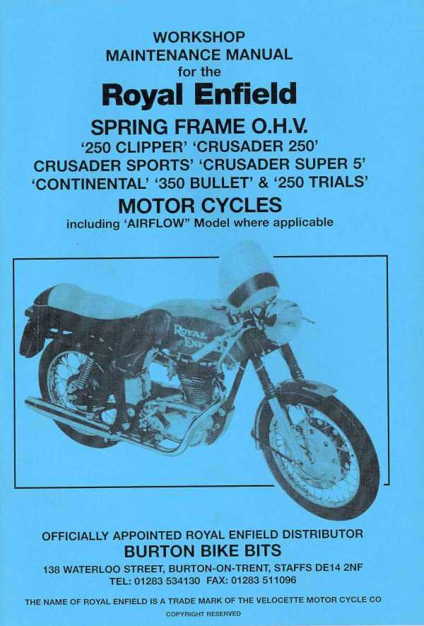 royal enfield bullet repair manual