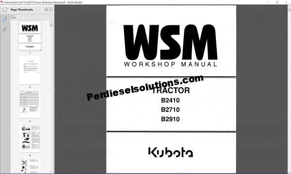 kubota v3600 repair manual