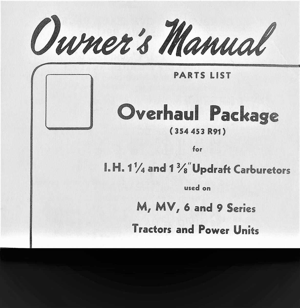 farmall m repair manual