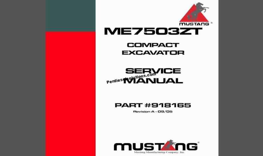 mustang skid steer repair manual