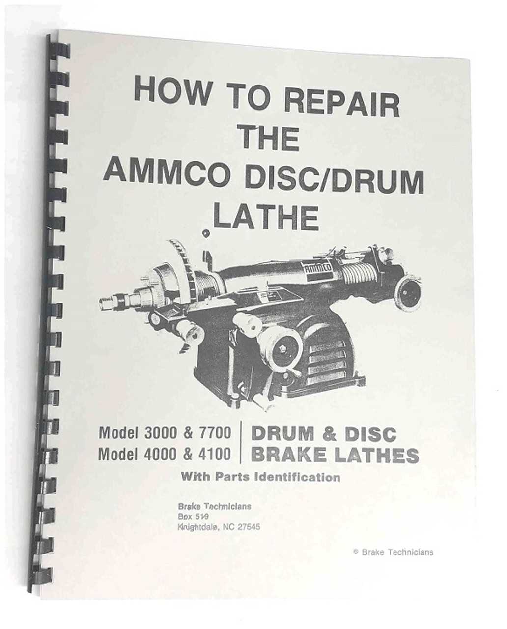 ammco 4000 repair manual