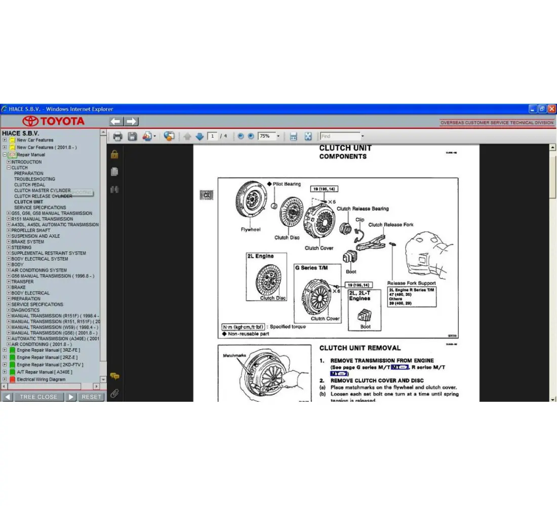 2rz e repair manual