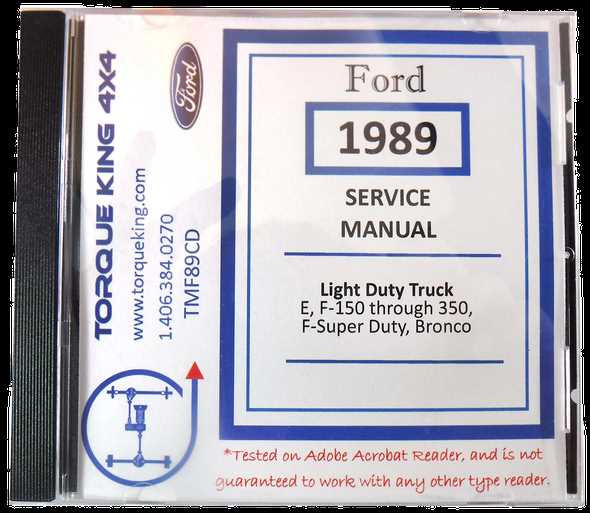 1989 ford bronco repair manual