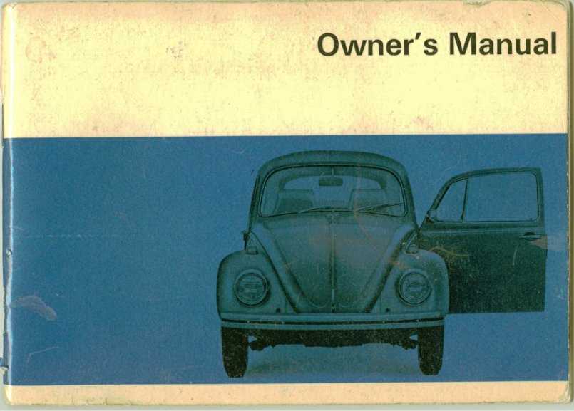 1968 vw beetle repair manual