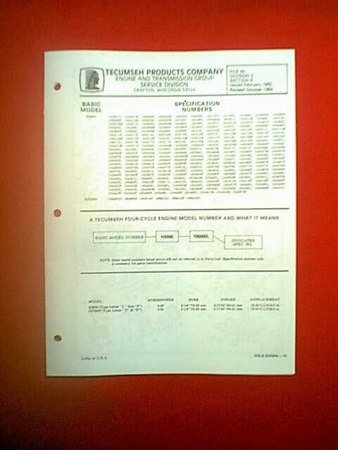 tecumseh hmsk80 repair manual