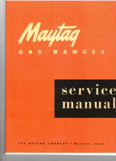 maytag gas oven repair manual