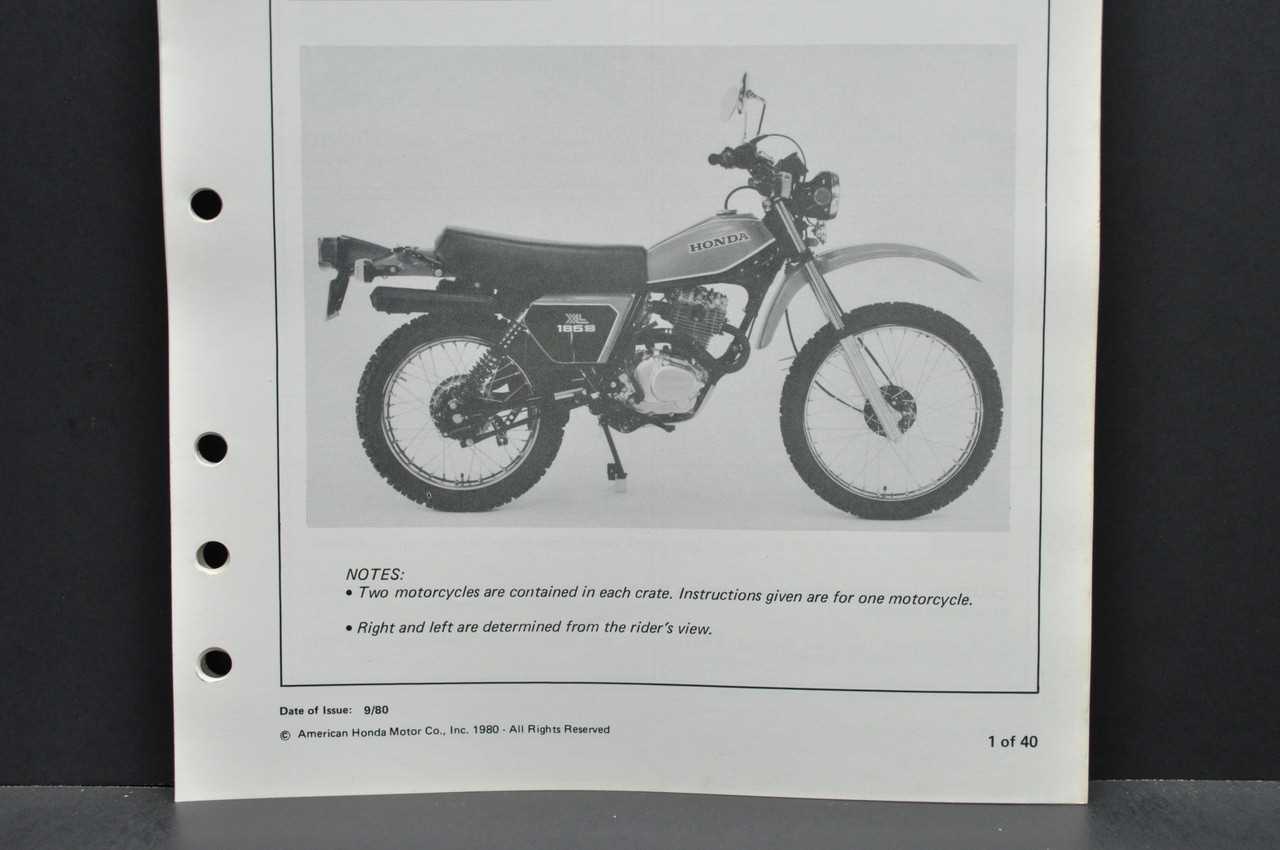 honda xl185s repair manual