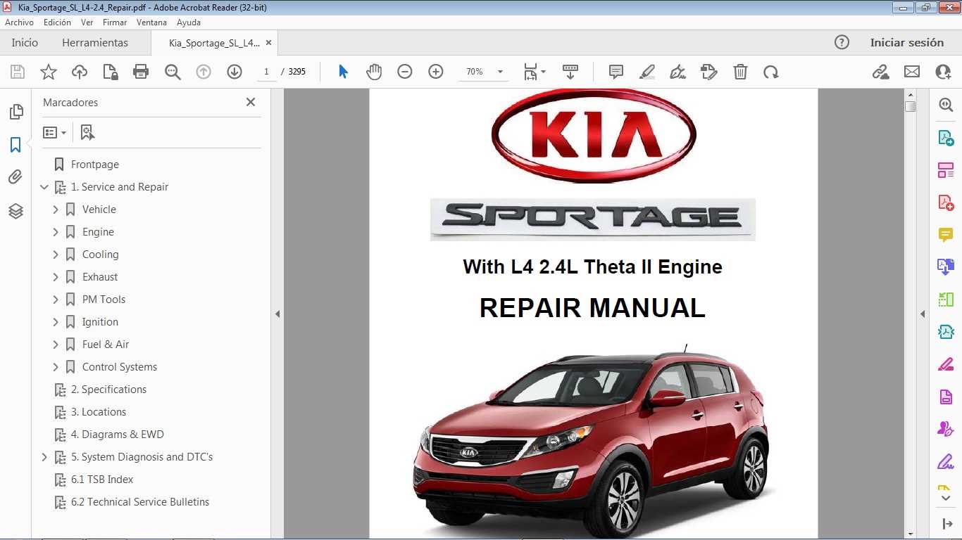 2013 kia sportage repair manual